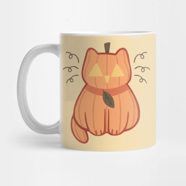 Pumpkin Cat by Niamh Smith Illustrations